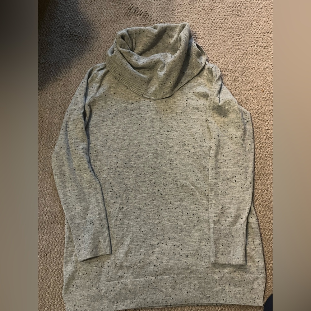 LOFT Speckled Gray Turtleneck Sweater for Men